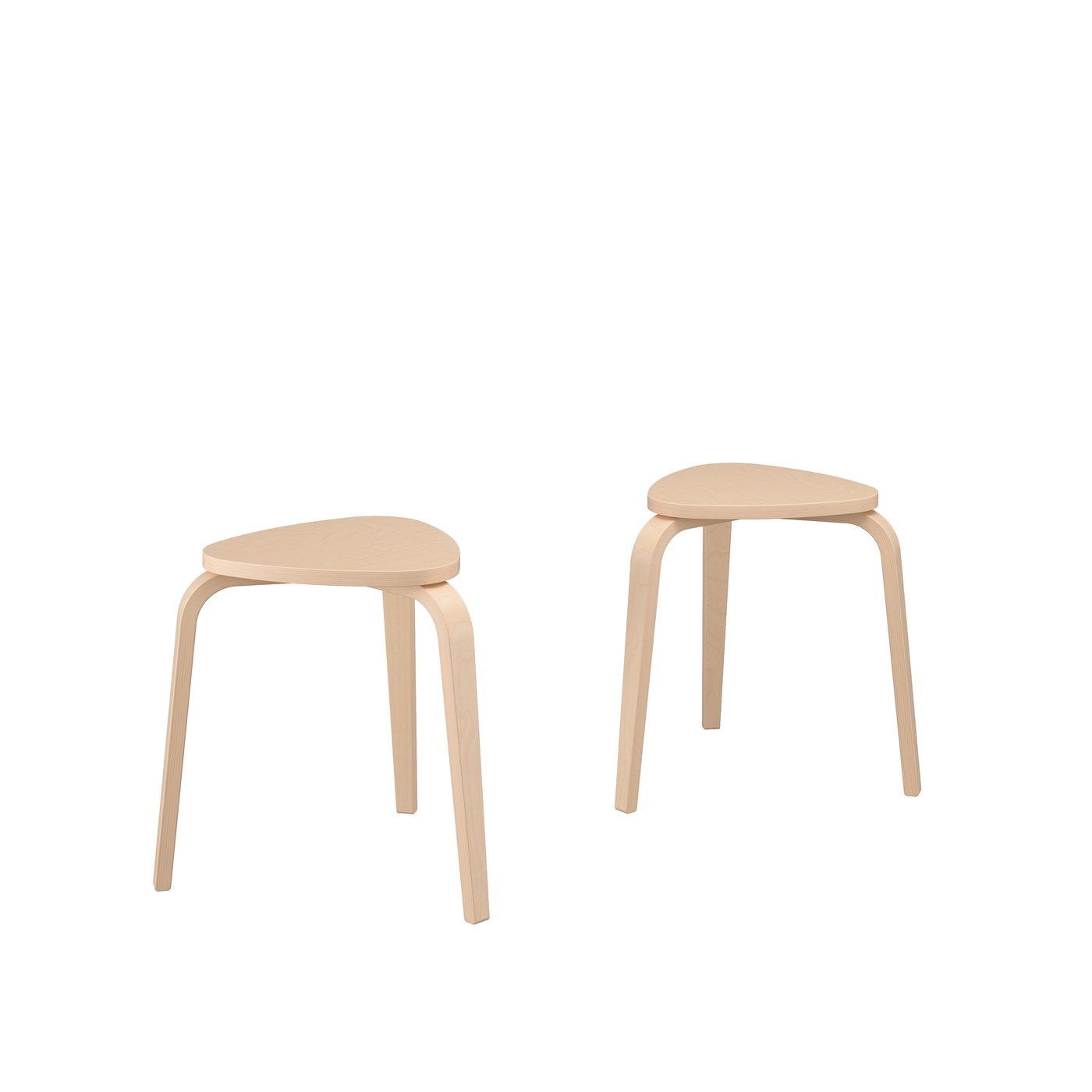 IKEA KYRRE pall, set om 2, björk