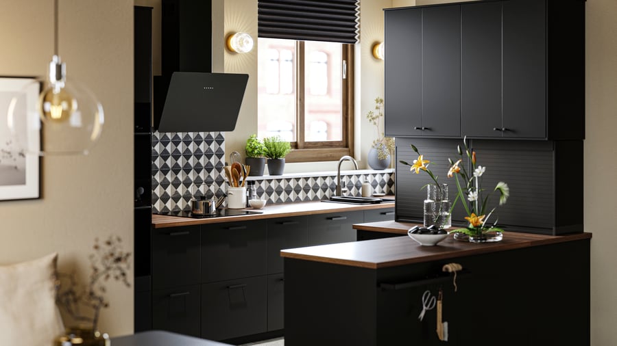 NICKEBO matt anthracite kitchen