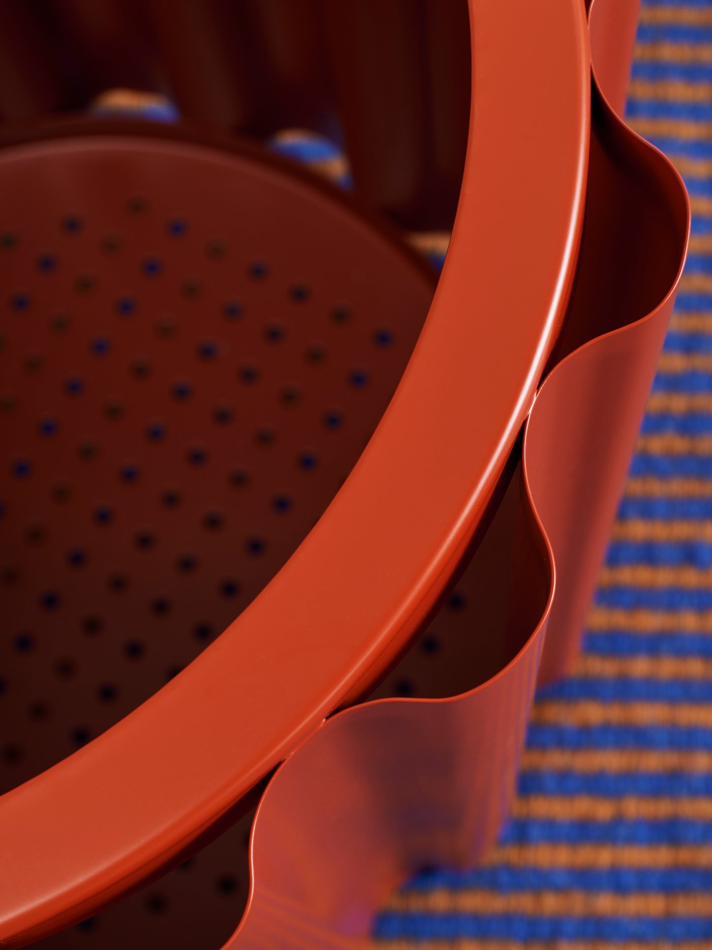 A red-brown/pink TESAMMANS side table