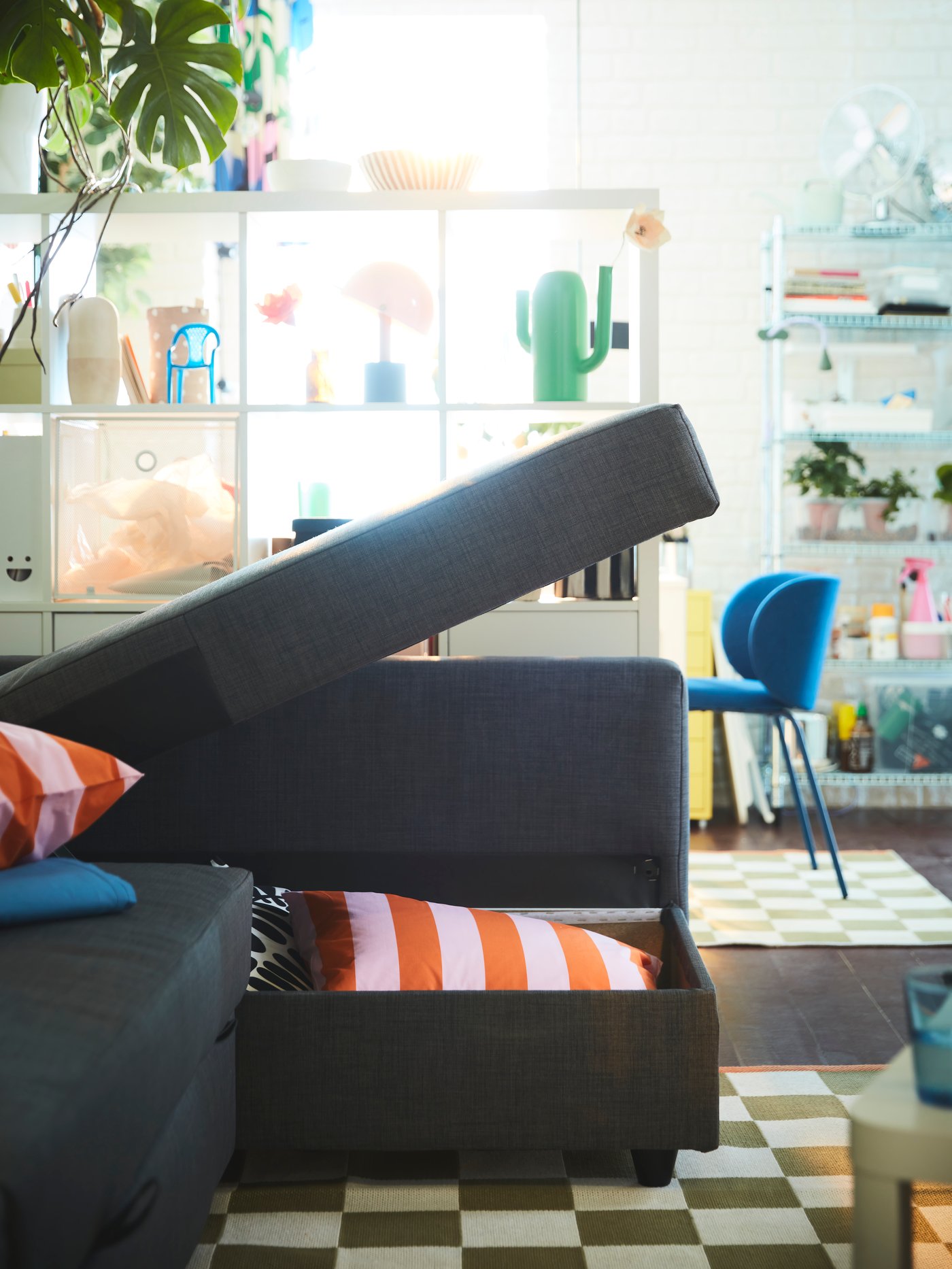 FRIHETEN sofa med opbevaring.