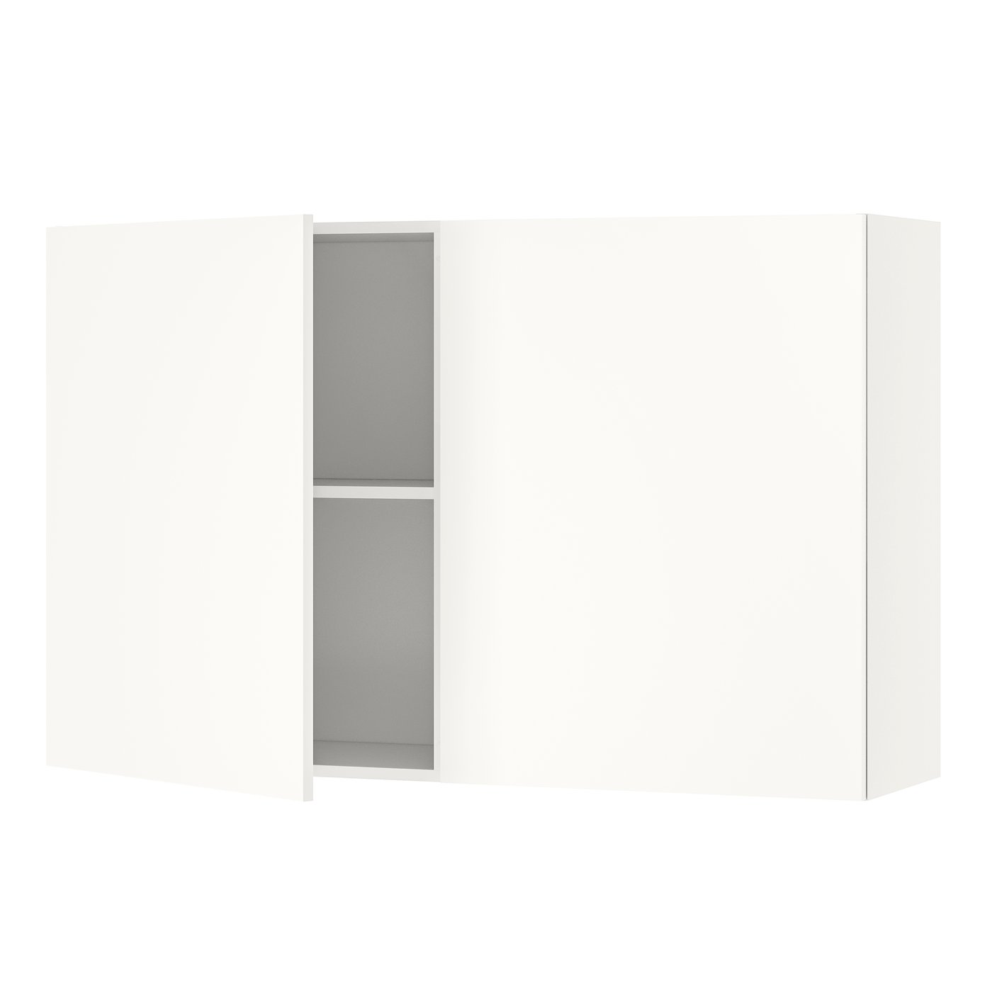 IKEA KNOXHULT väggskåp med dörrar, vit, 120x75 cm