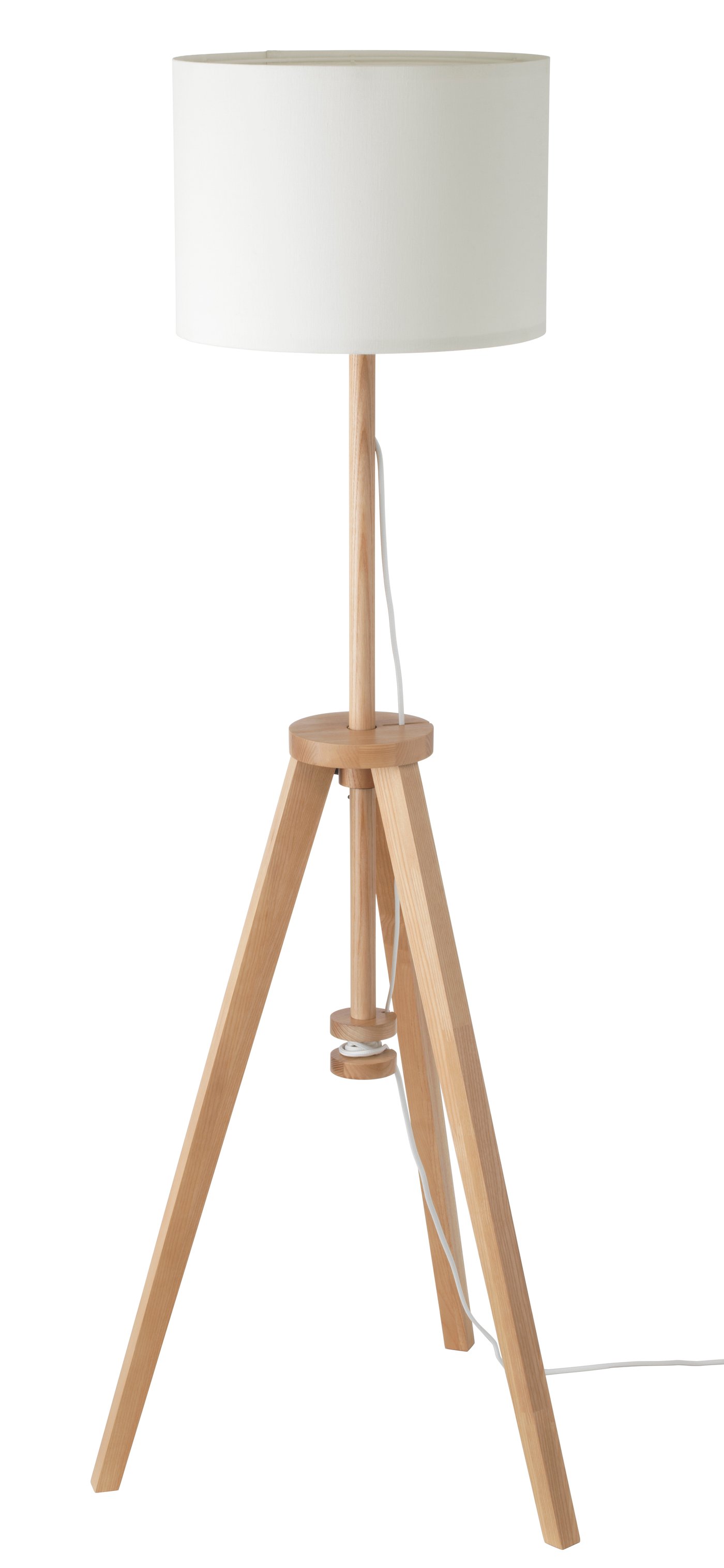 IKEA LAUTERS golvlampa, ask/vit