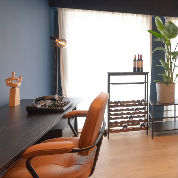 Chaise de bureau ALEFJÄLL en Grann brun doré