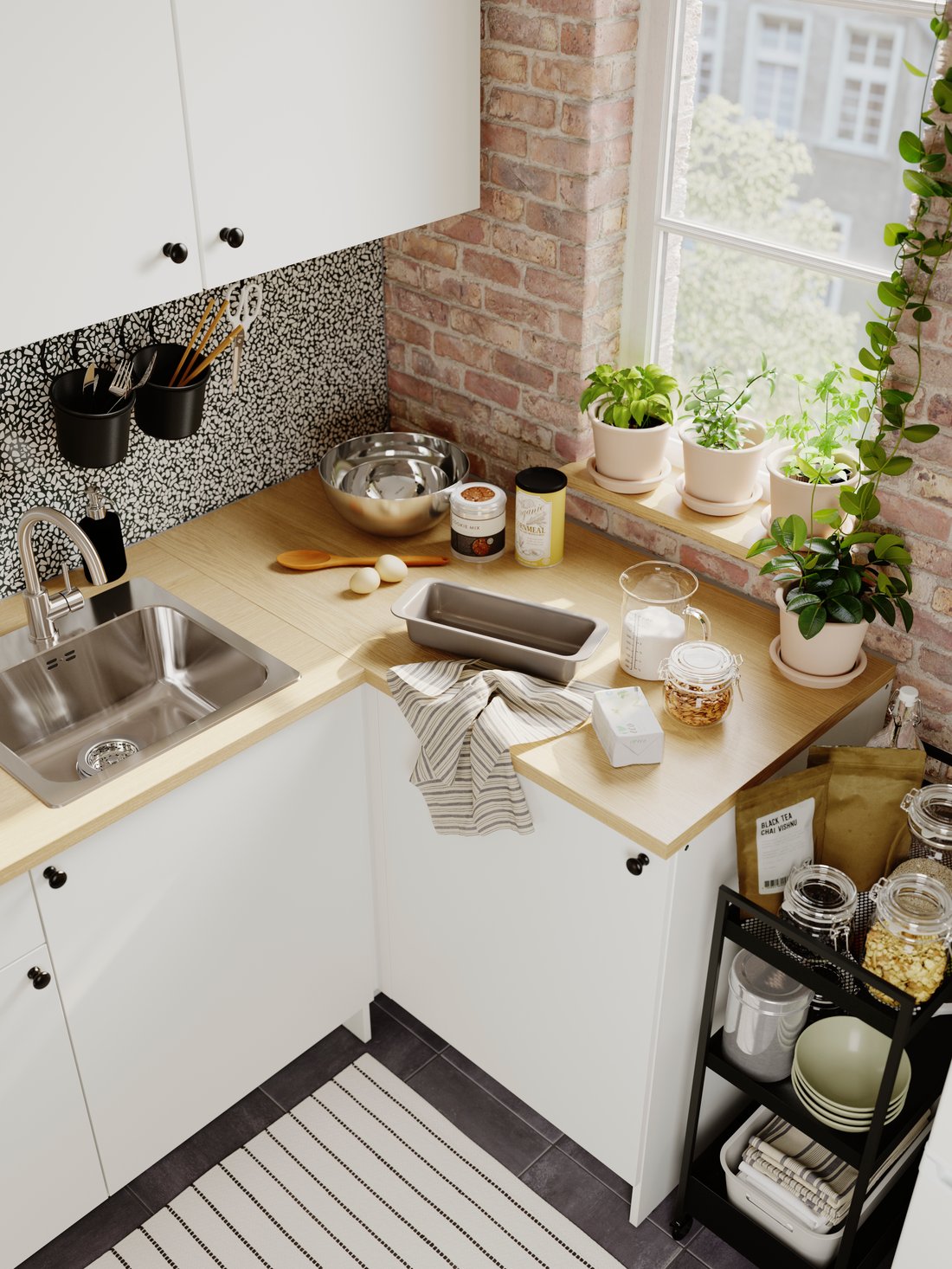 Ideas for how to make a small kitchen look bigger IKEA