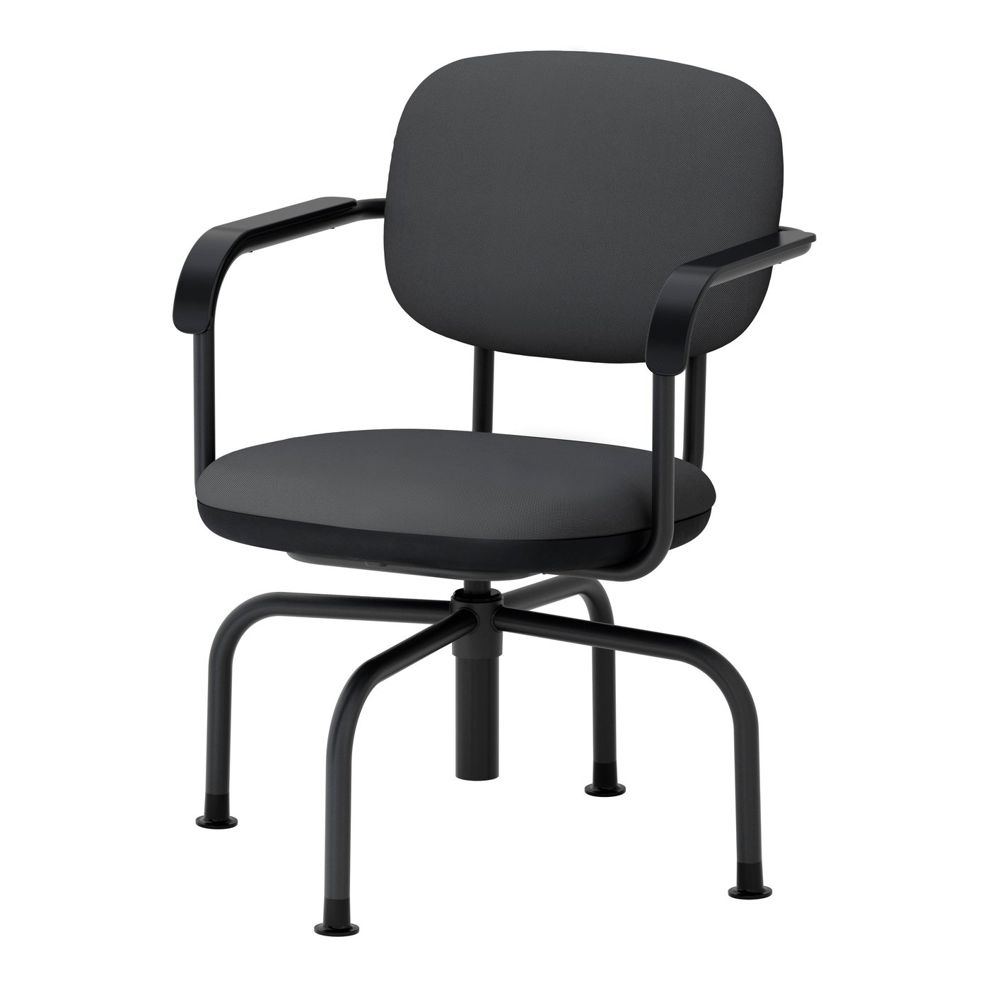 IKEA - MULLSJÖ Drehstuhl, Gräsnäs dunkelgrau