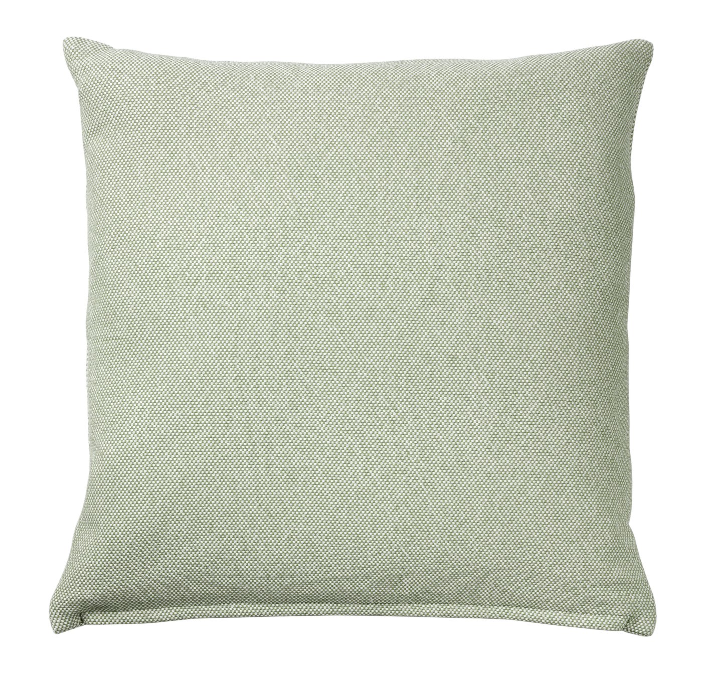 IKEA SANDTRAV kudde, grågrön/vit, 45x45 cm