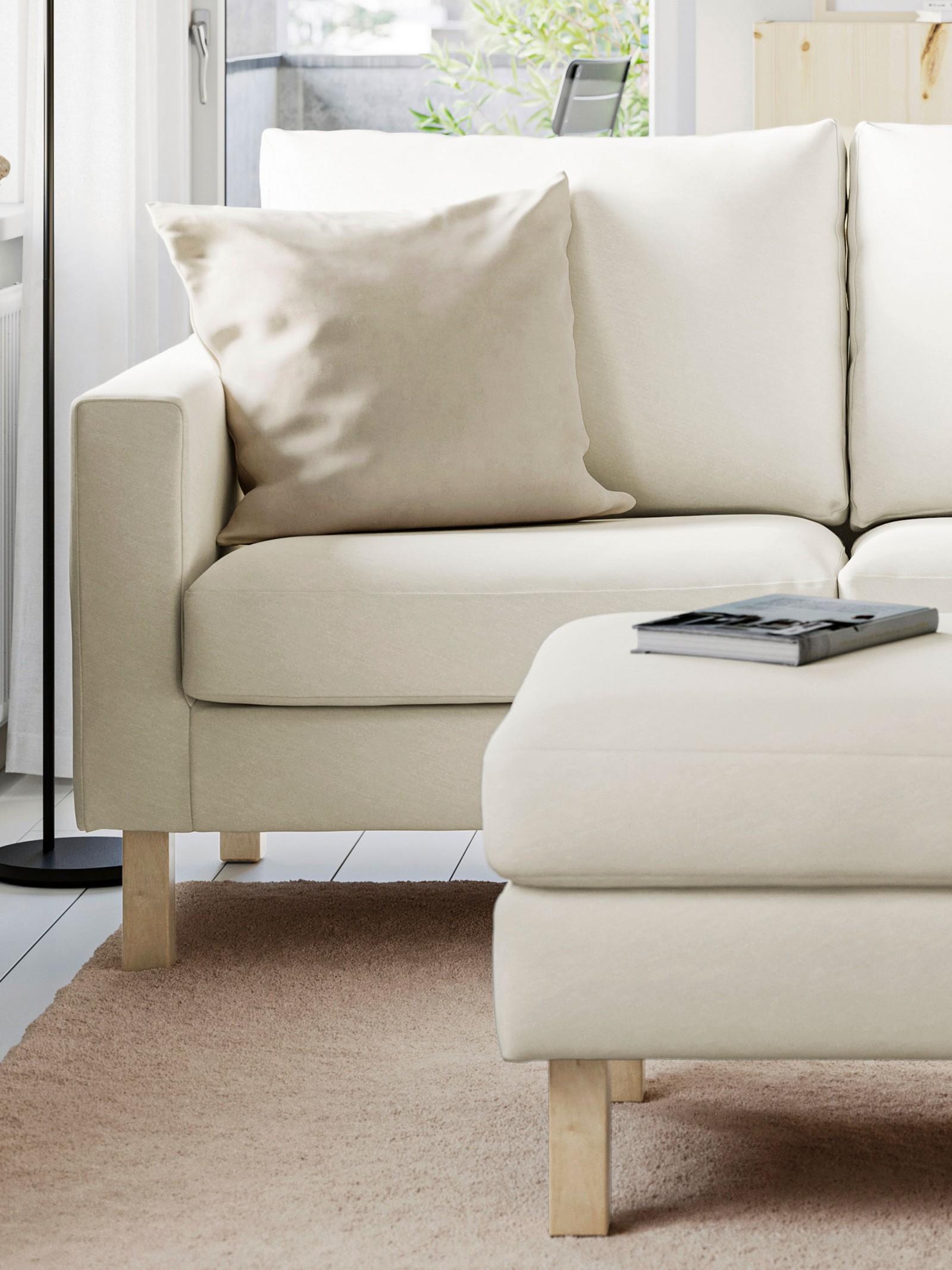 A Blekinge white SALTSJÖBADEN footstool