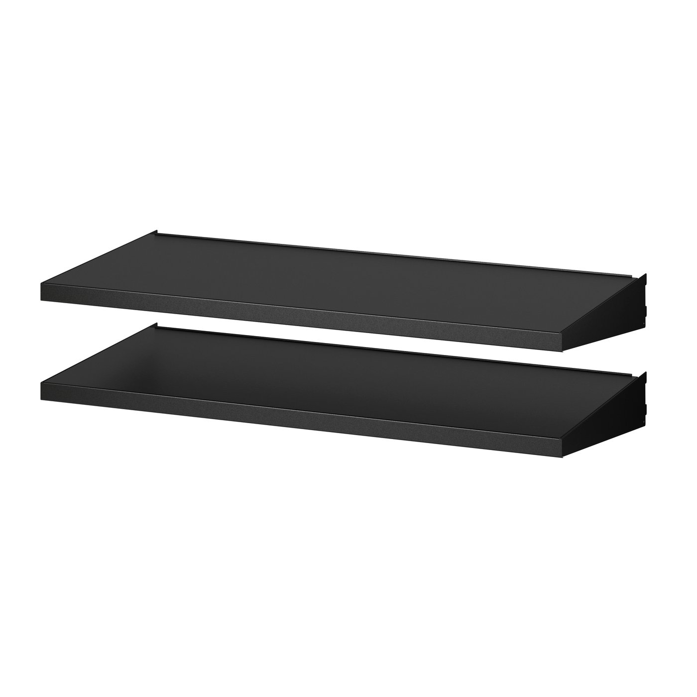 IKEA BROR hyllplan för väggskena, svart, 85x40 cm