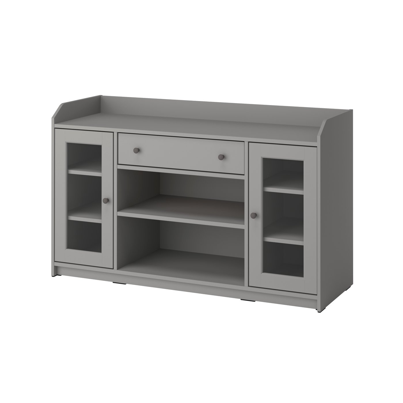 IKEA HAUGA sideboard, grå, 140x46x84 cm