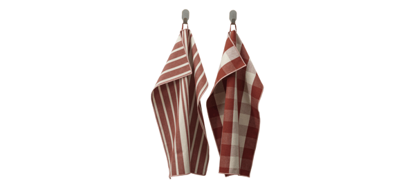 A mixed patterns KÖSSEBÄR tea towel