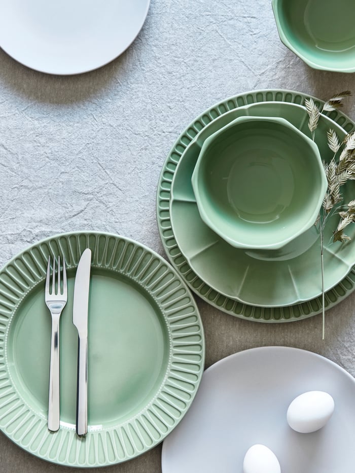 A material guide for dinnerware and glassware IKEA