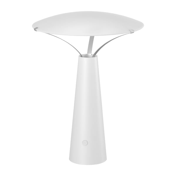 A battery-operated/white SOLVINDEN table lamp in the NA