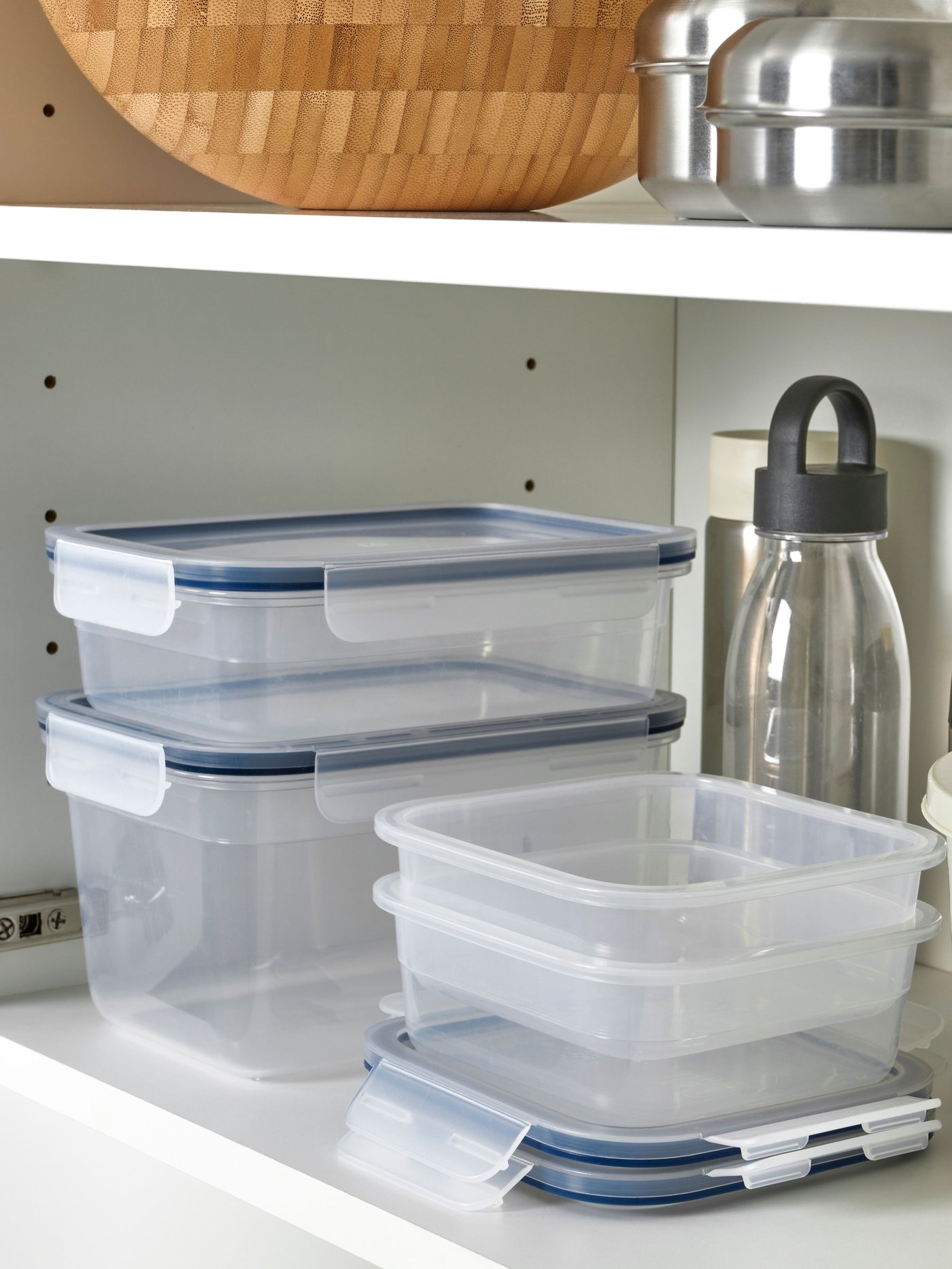 Contenants en plastique IKEA 365+ alimentaires avec couvercles