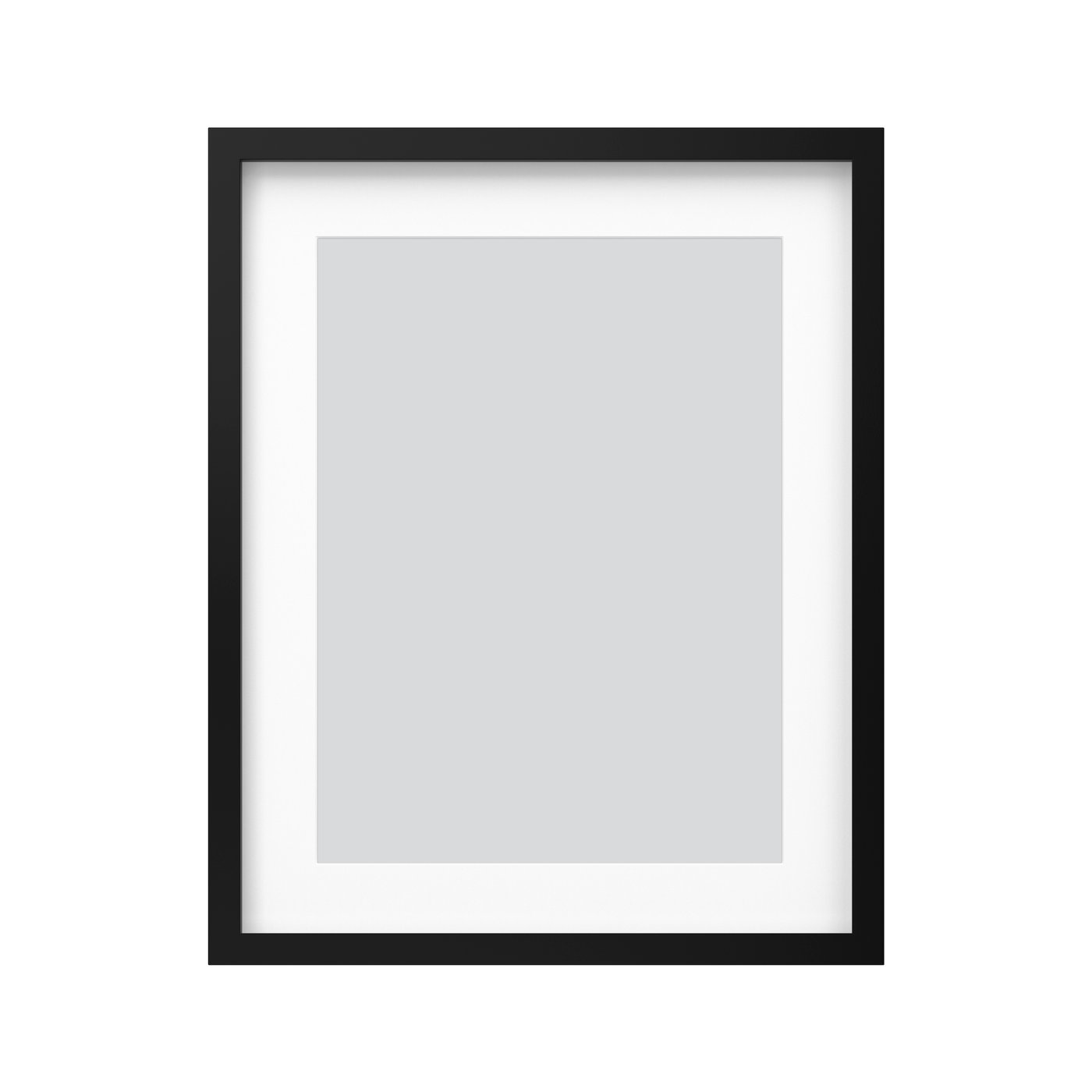 IKEA - RÖDALM kehys ja kehyskartonki, musta, 40x50 cm