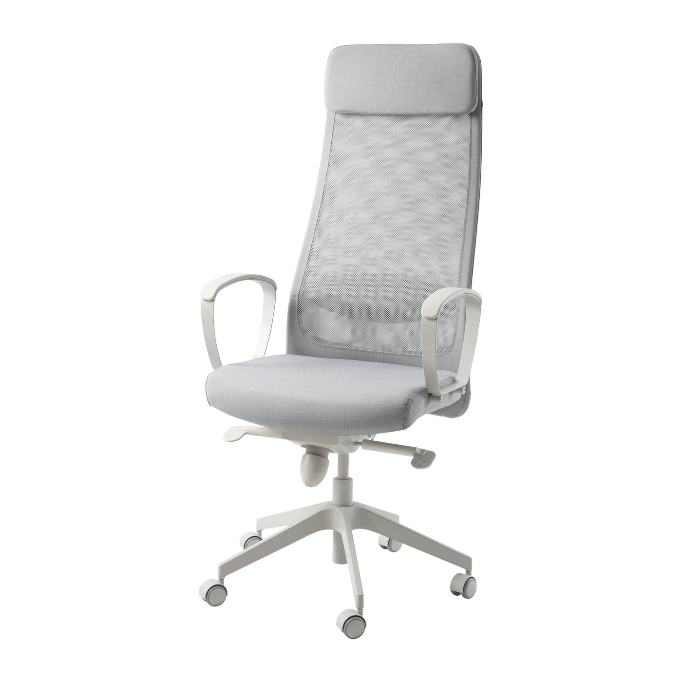 IKEA MARKUS kontorsstol, vissle ljusgrå, Medium