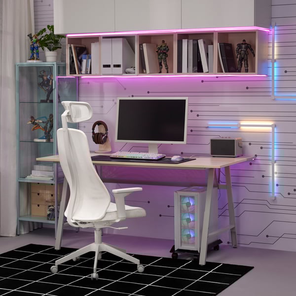 A Gunnared beige MATCHSPEL gaming chair