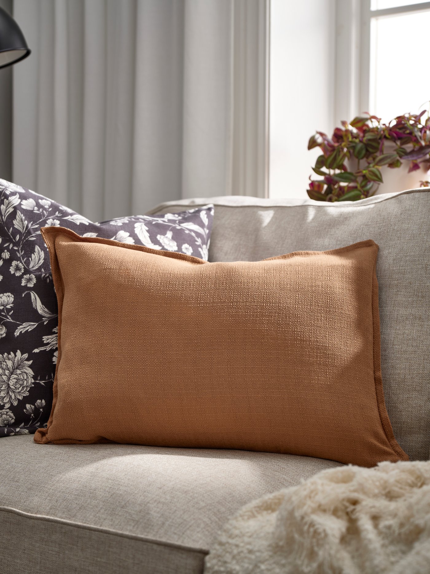 Brown LAGERPOPPEL cushion cover