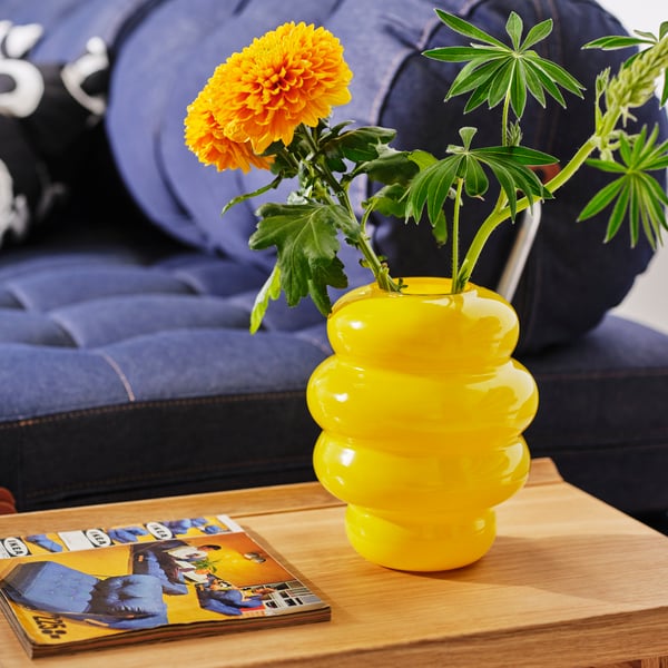 An yellow KÄLLARHALS vase
