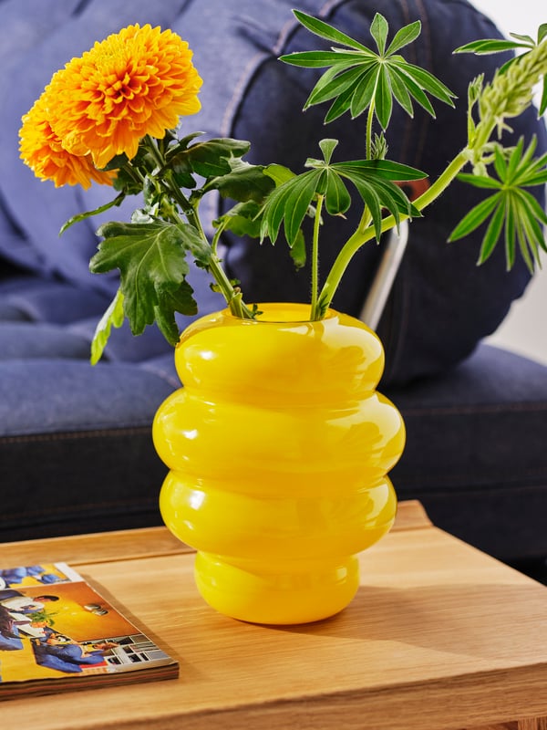 An yellow KÄLLARHALS vase