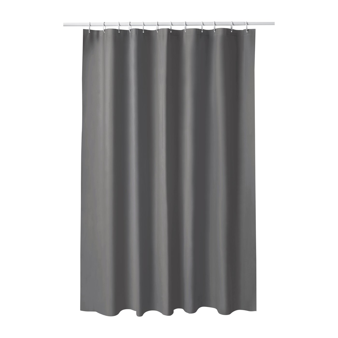IKEA LUDDHAGTORN duschdraperi, grå, 180x200 cm
