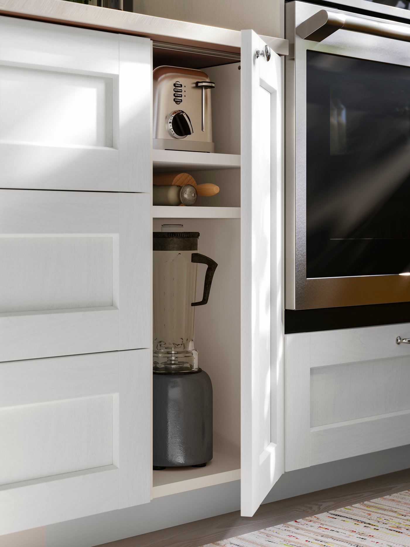 A white wood effect ENKÖPING door