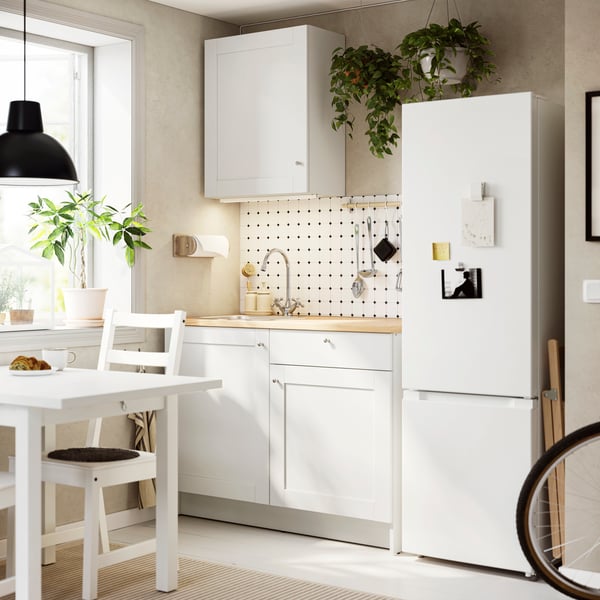 A white frame KNOXHULT kitchen