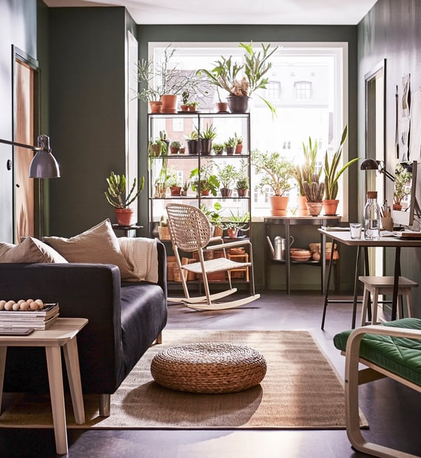 ALSEDA stool in a living room.