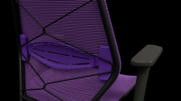 Purple gaming chair.
