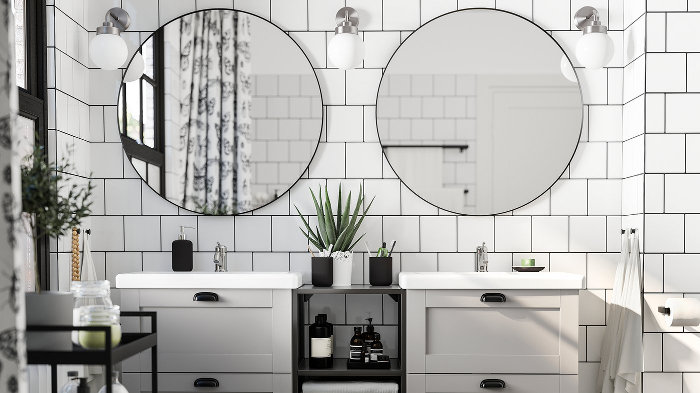 Bathroom ideas for every space and style IKEA