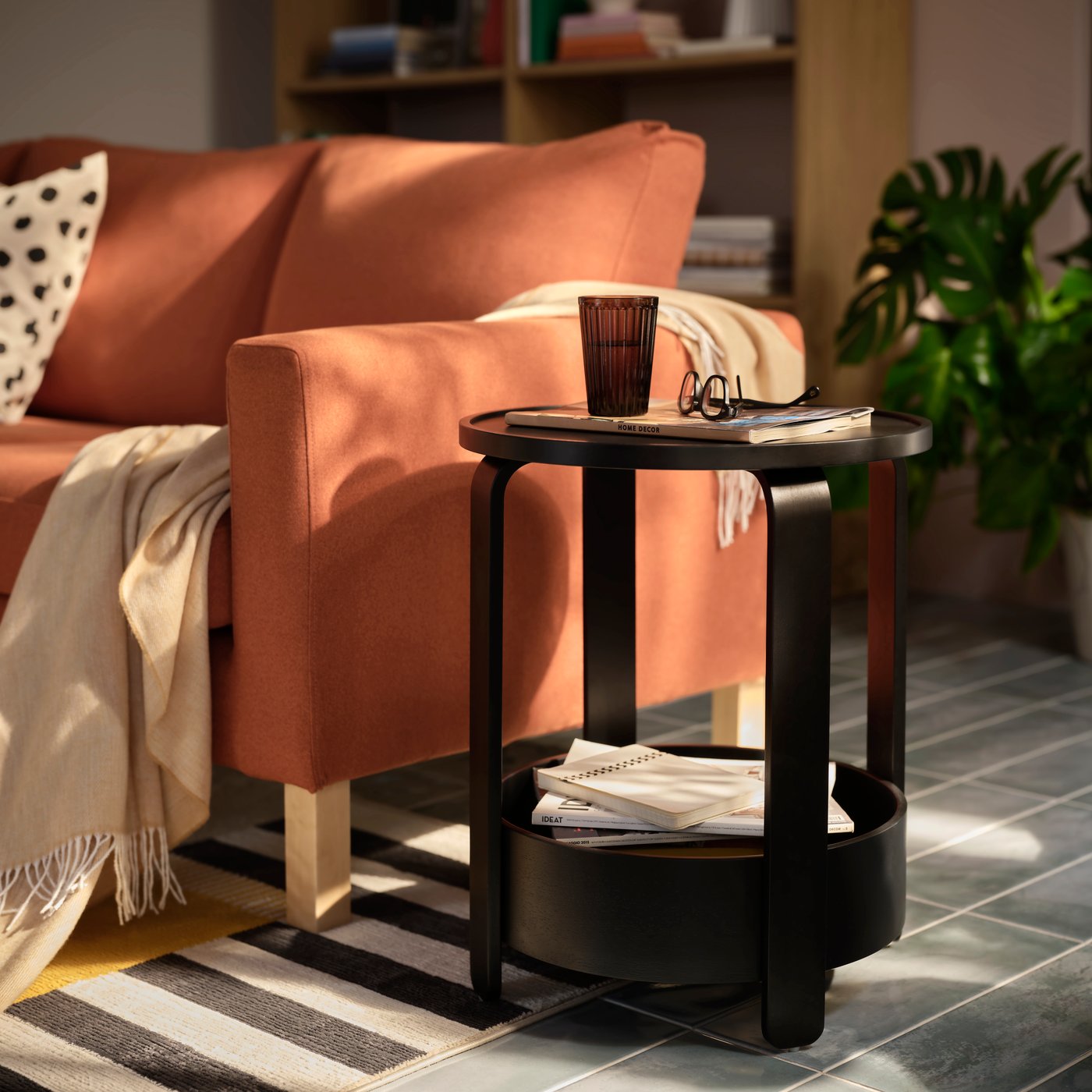 A black BORGEBY side table