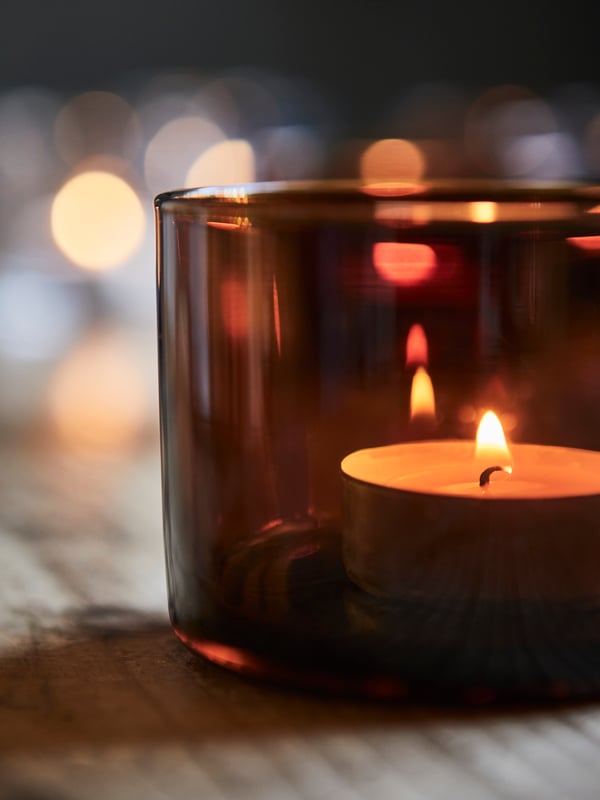 An assorted colours HÖSTAGILLE candle holder