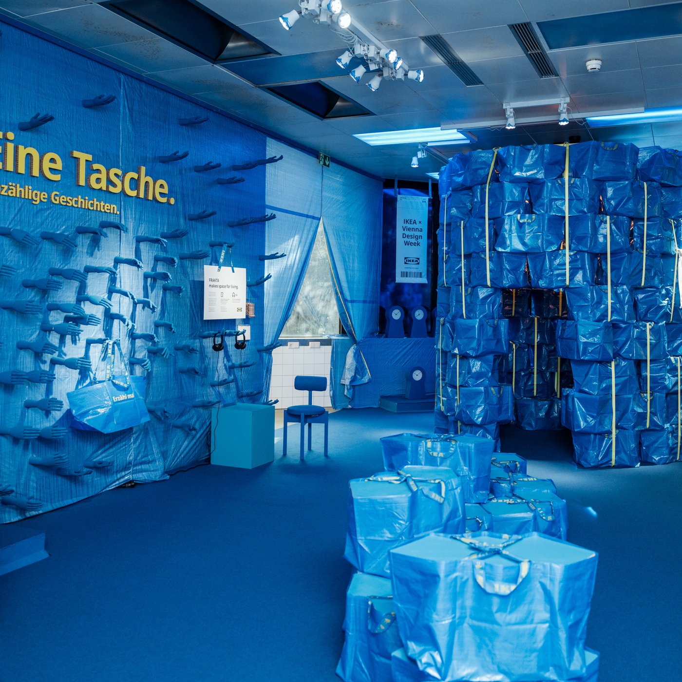Einer der zwei IKEA Räume auf der Vienna Design week.