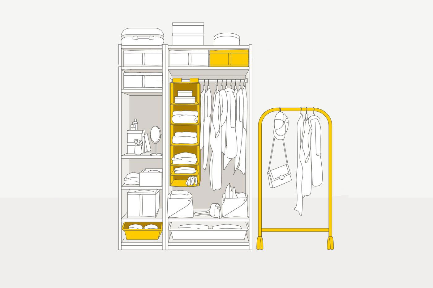 クローゼット収納のコツ＆おすすめアイテム｜IKEA【公式】 - IKEA