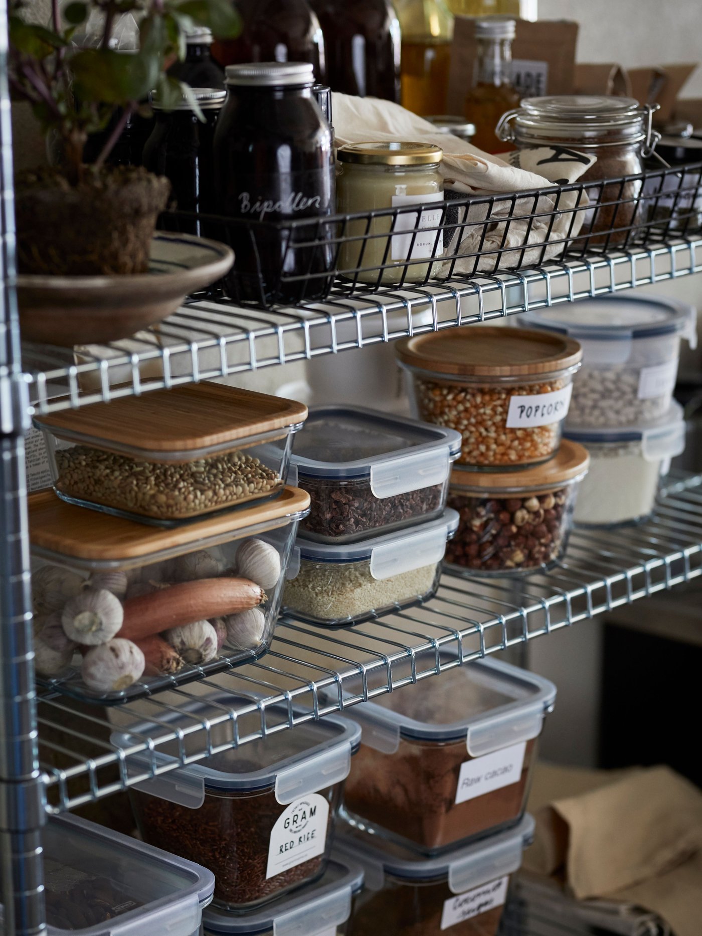 A rectangular/glass IKEA 365+ food container