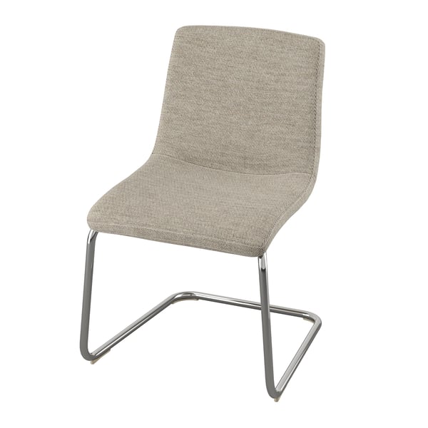 A Viarp beige/brown LUSTEBO chair in the NA