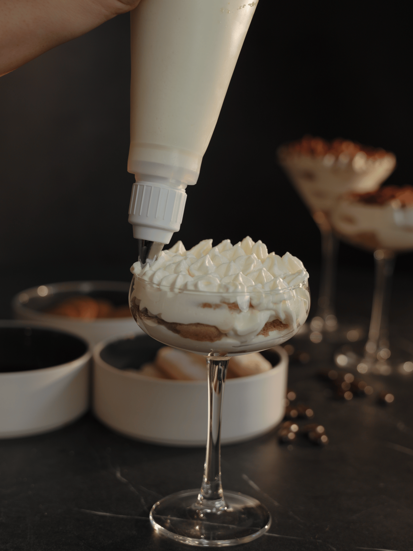 Eine klare STORHET Champagnerschale