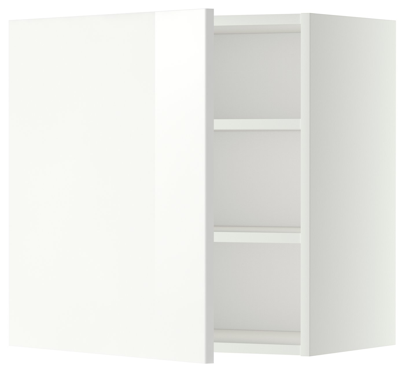 IKEA METOD väggskåp med hyllplan, vit/ringhult vit, 60x60 cm