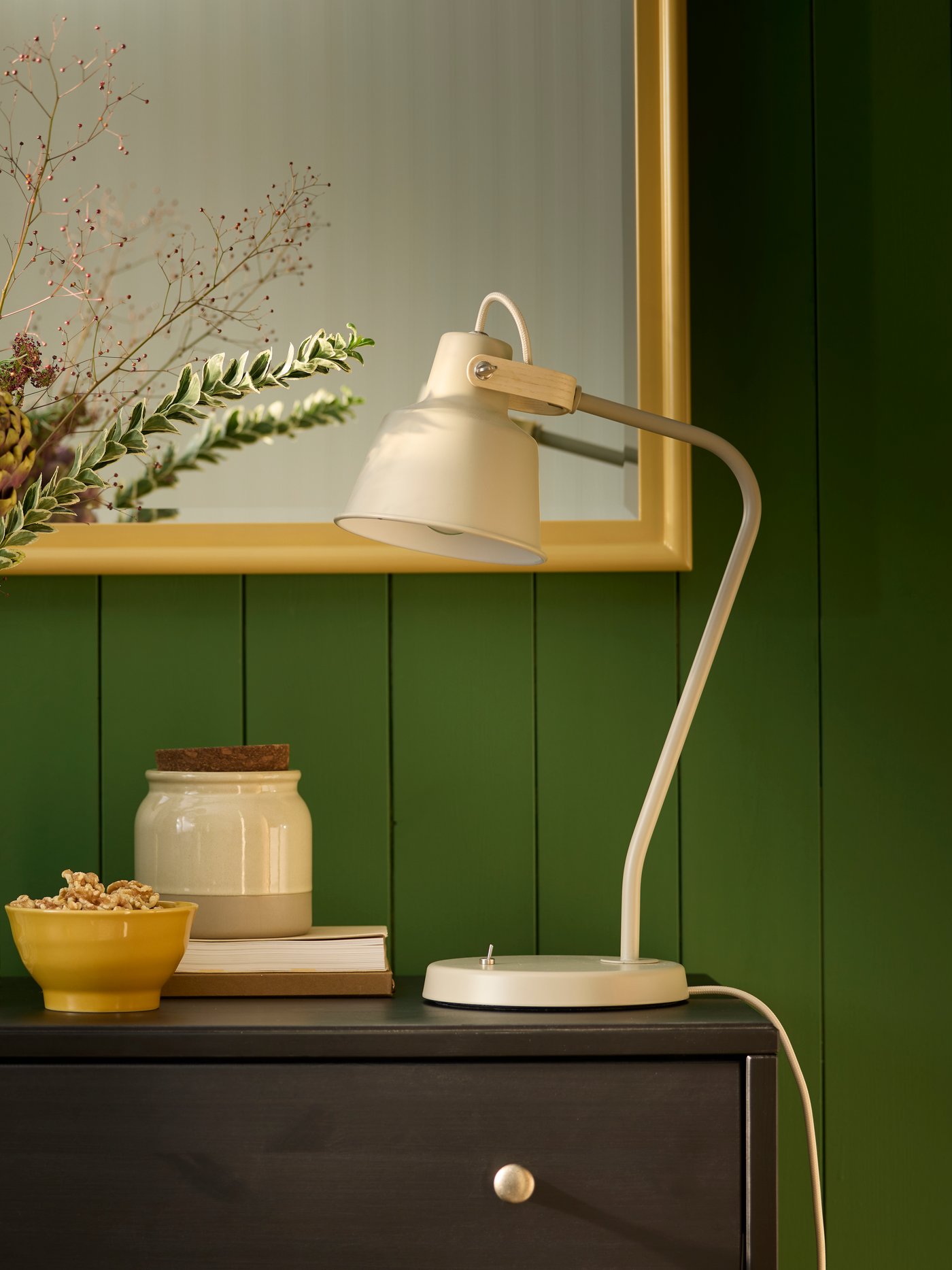 A black HAVSTA chest of 3 drawers