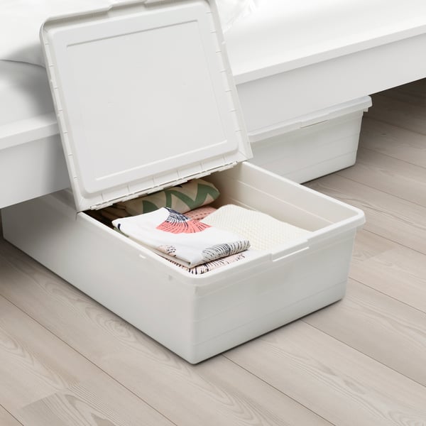 A white SOCKERBIT storage box with lid