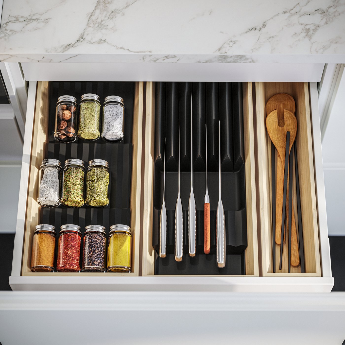 Банка для специй GULDFISK из прозрачного стекла и нержавеющей стали на кухне