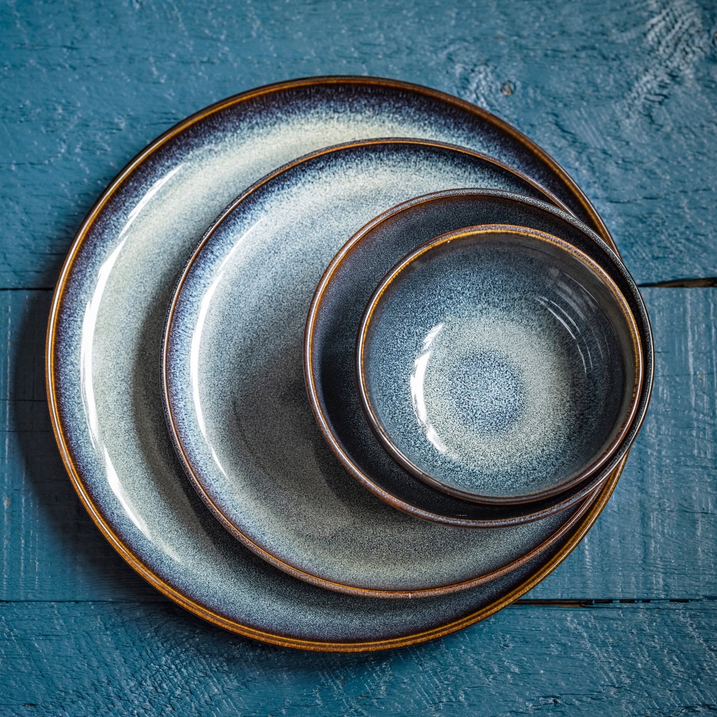 Une plaque GLADELIG bleue