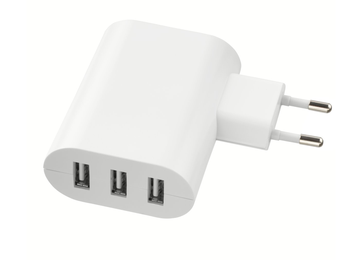 IKEA SMÅHAGEL USB laddare med 3 portar, vit