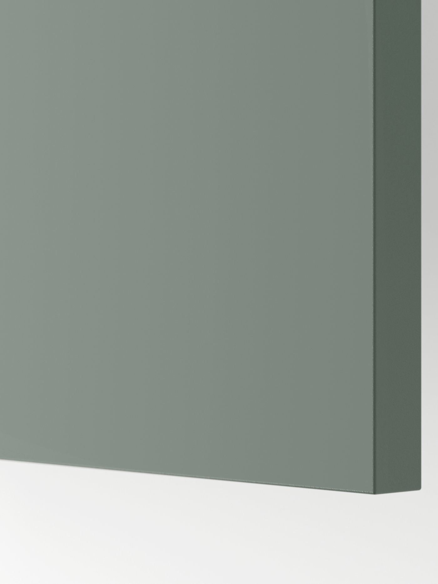 A matt grey-green NICKEBO door.
