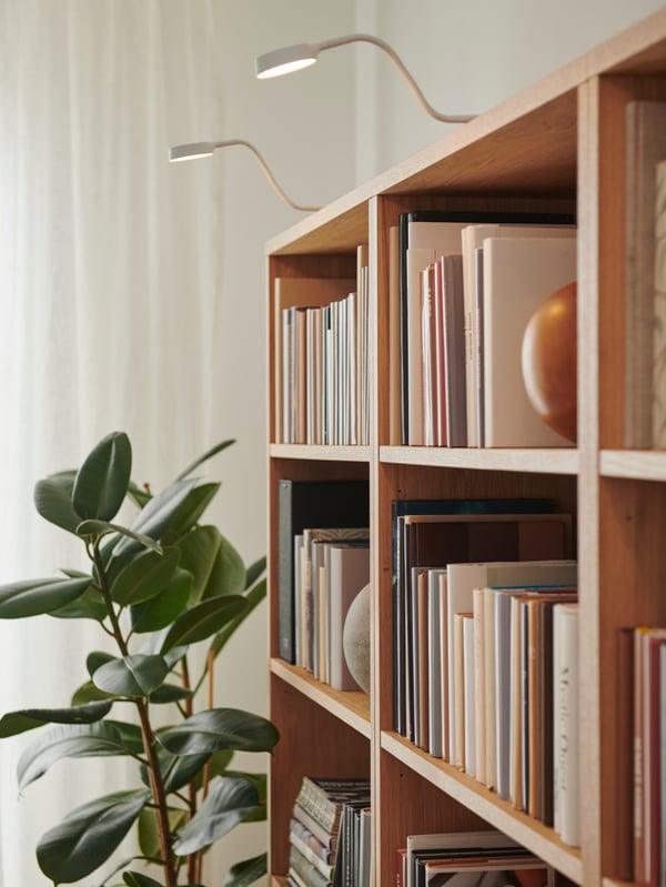 A white/dimmable YTBERG cabinet lighting in the living room