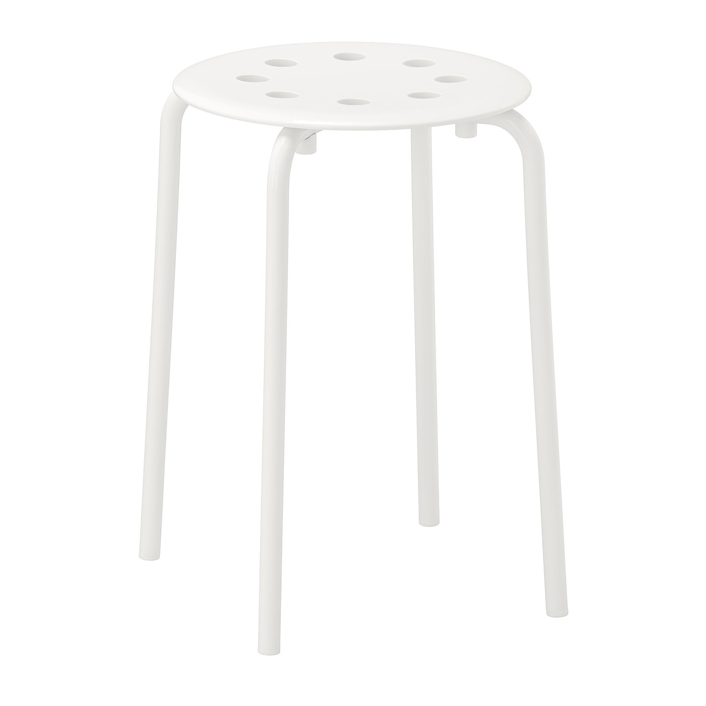 IKEA MARIUS pall, vit, 45 cm