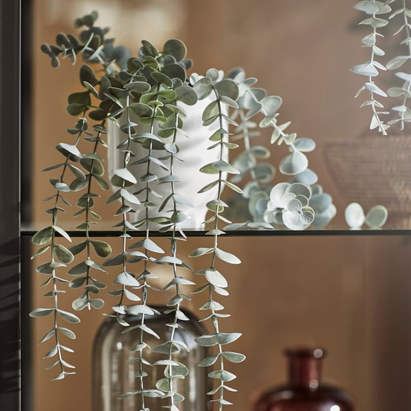 An in/outdoor hanging/eucalyptus FEJKA artificial potted plant