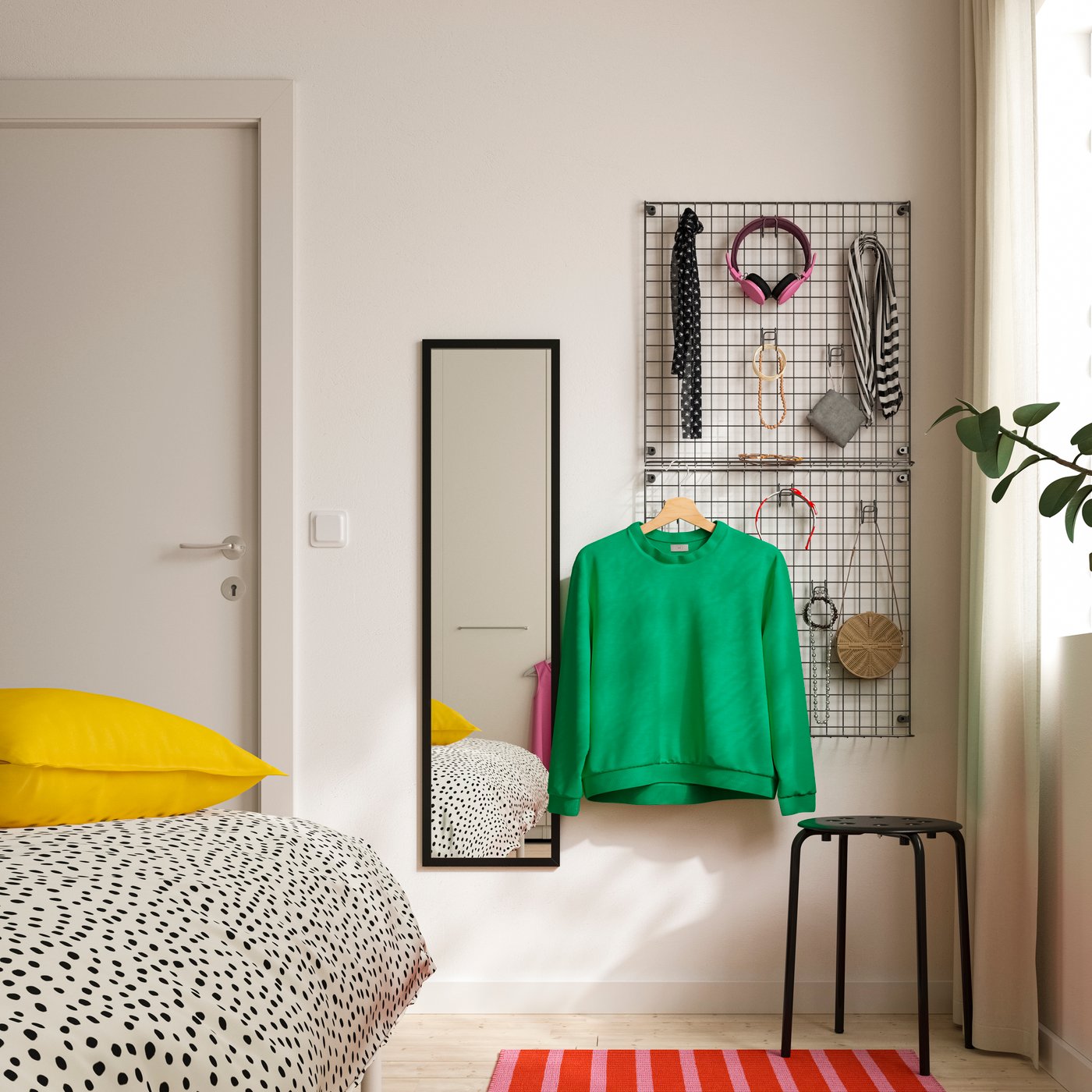 IKEA GREJIG sovrumsmöbler, set om 2, grå