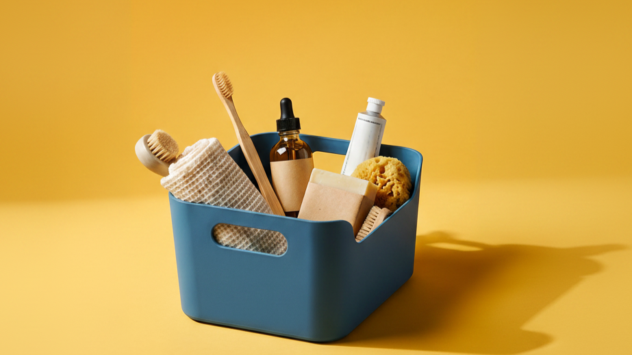Boite de rangement bleu 