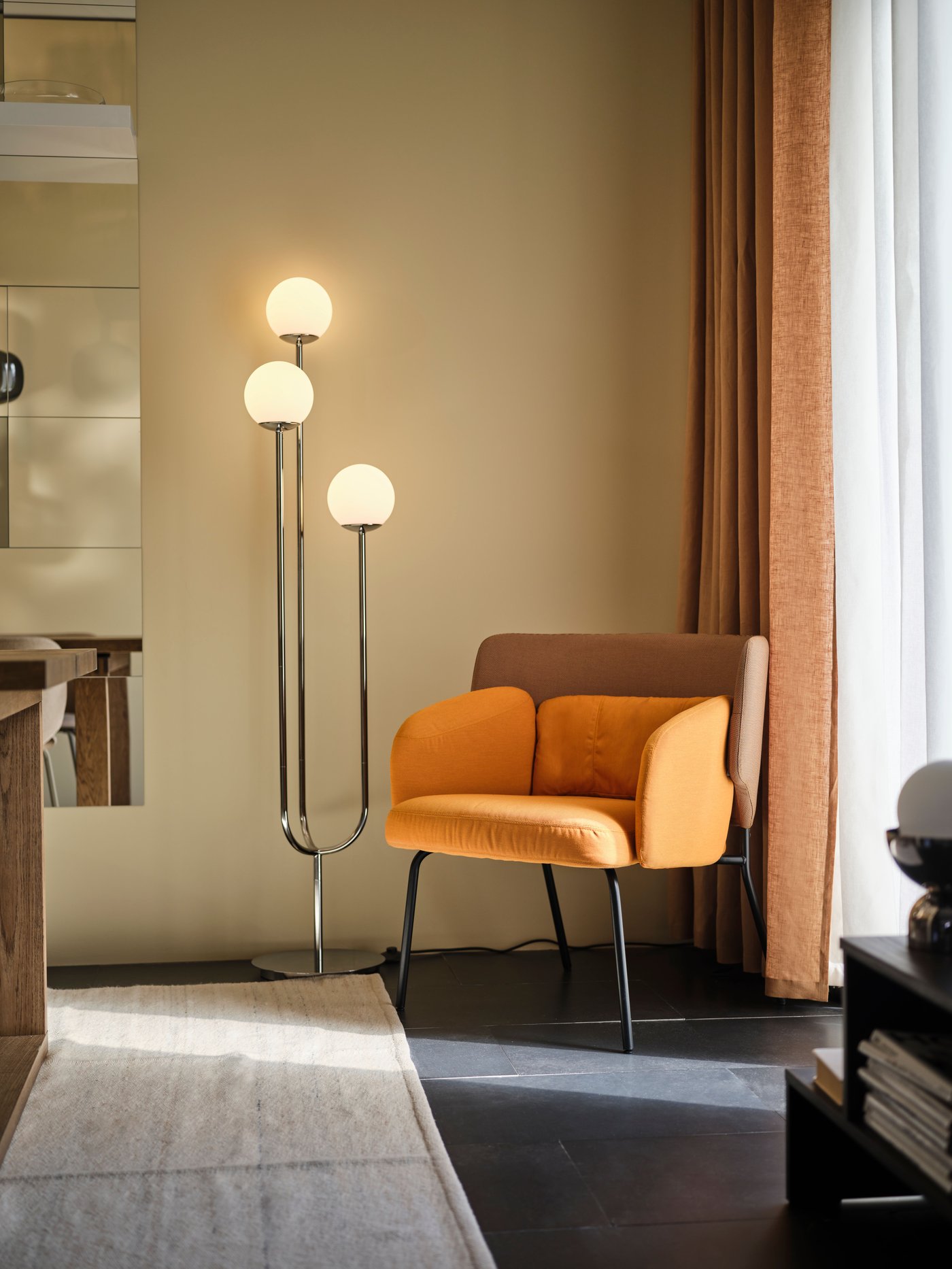 Dunkelbeige/mit Kopfband DYTÅG Vorhänge, 1 Paar