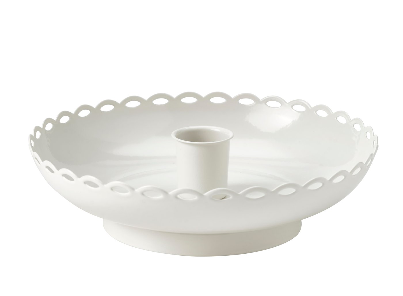 IKEA TURTURDUVA ljusstake, off-white, 4 cm